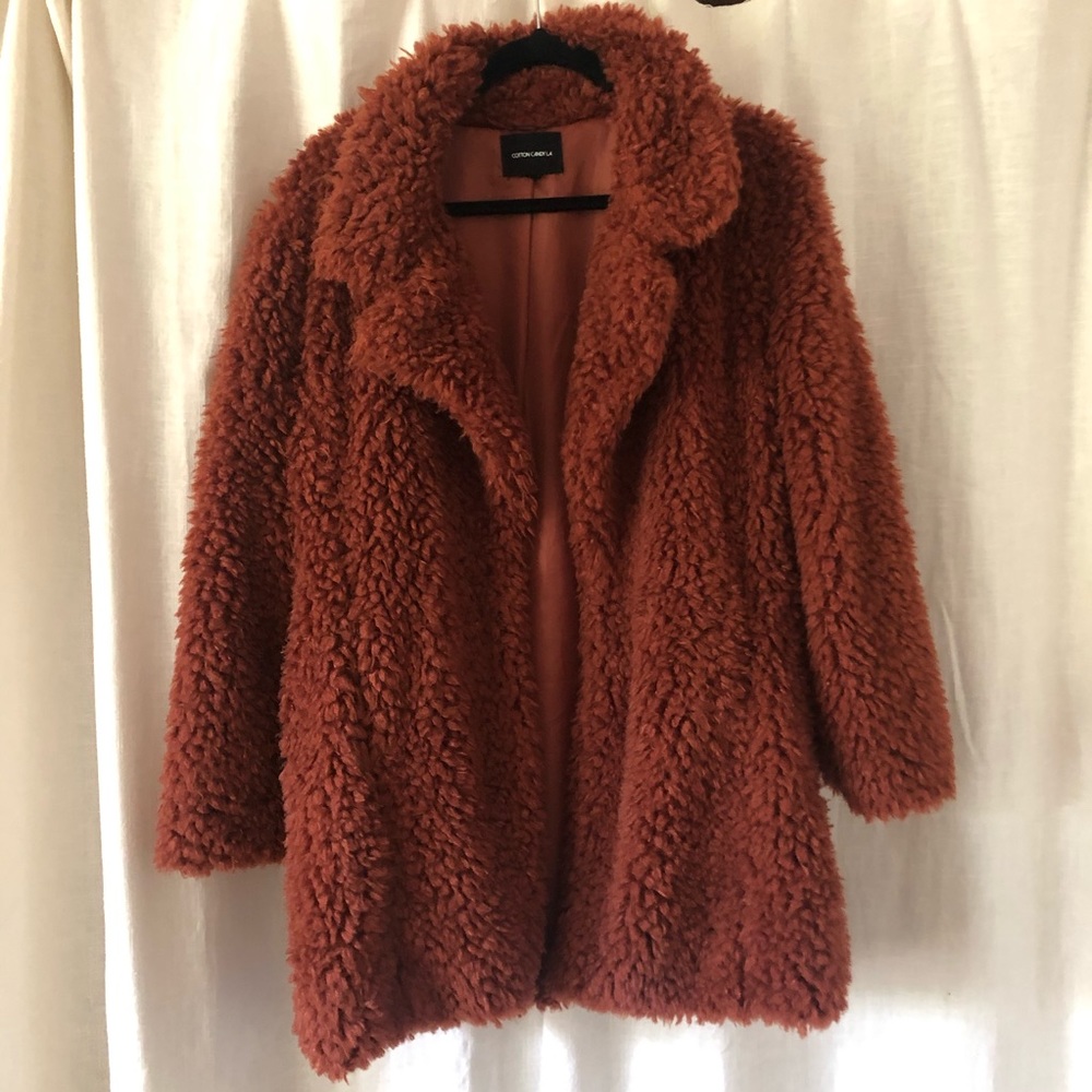 Like New! Cotton Candy LA Sherpa jacket medium